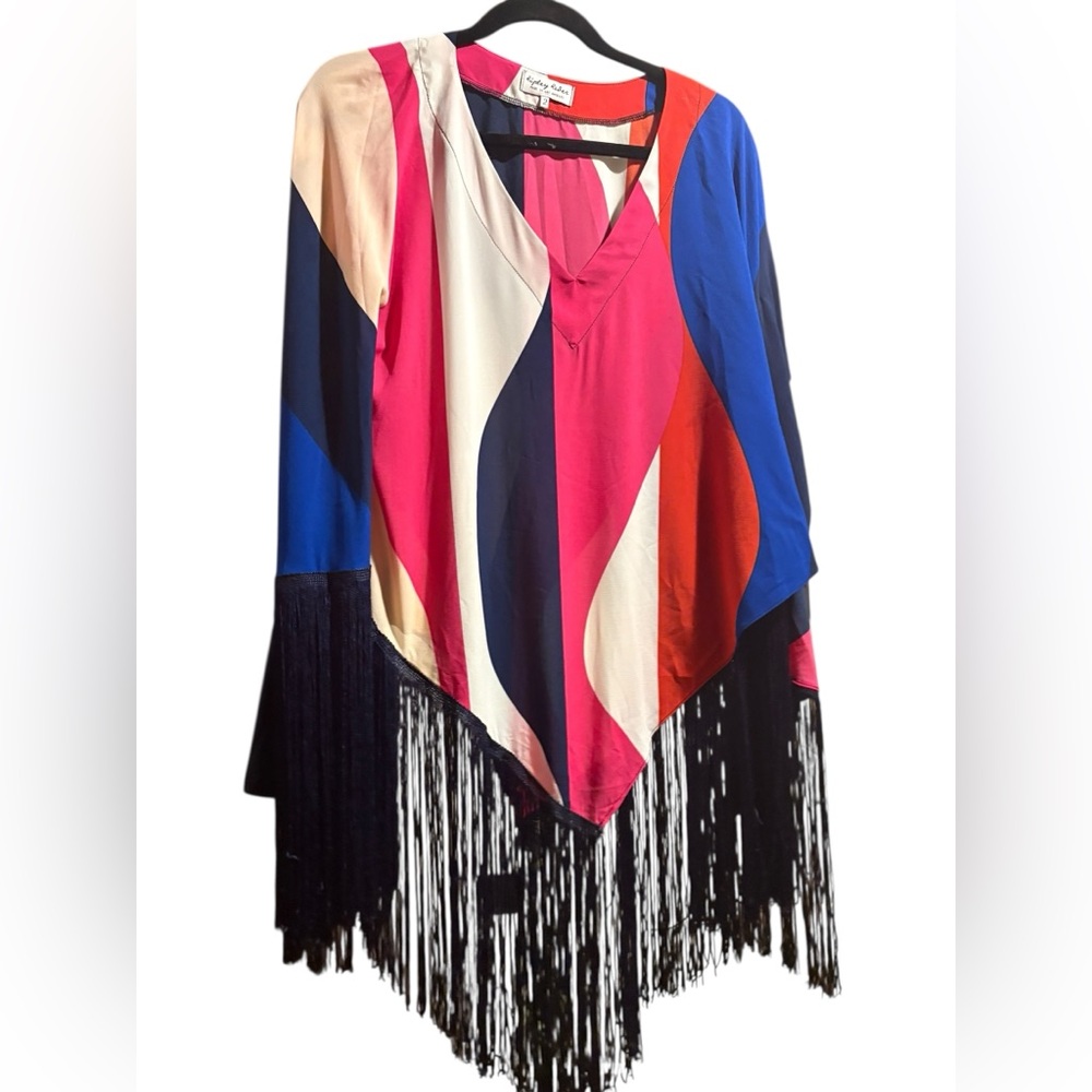 Designer Fringe Poncho By Ripley Rader
